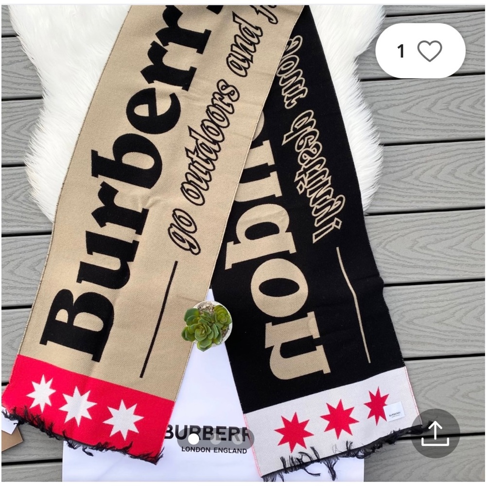 Burberry logo scarf